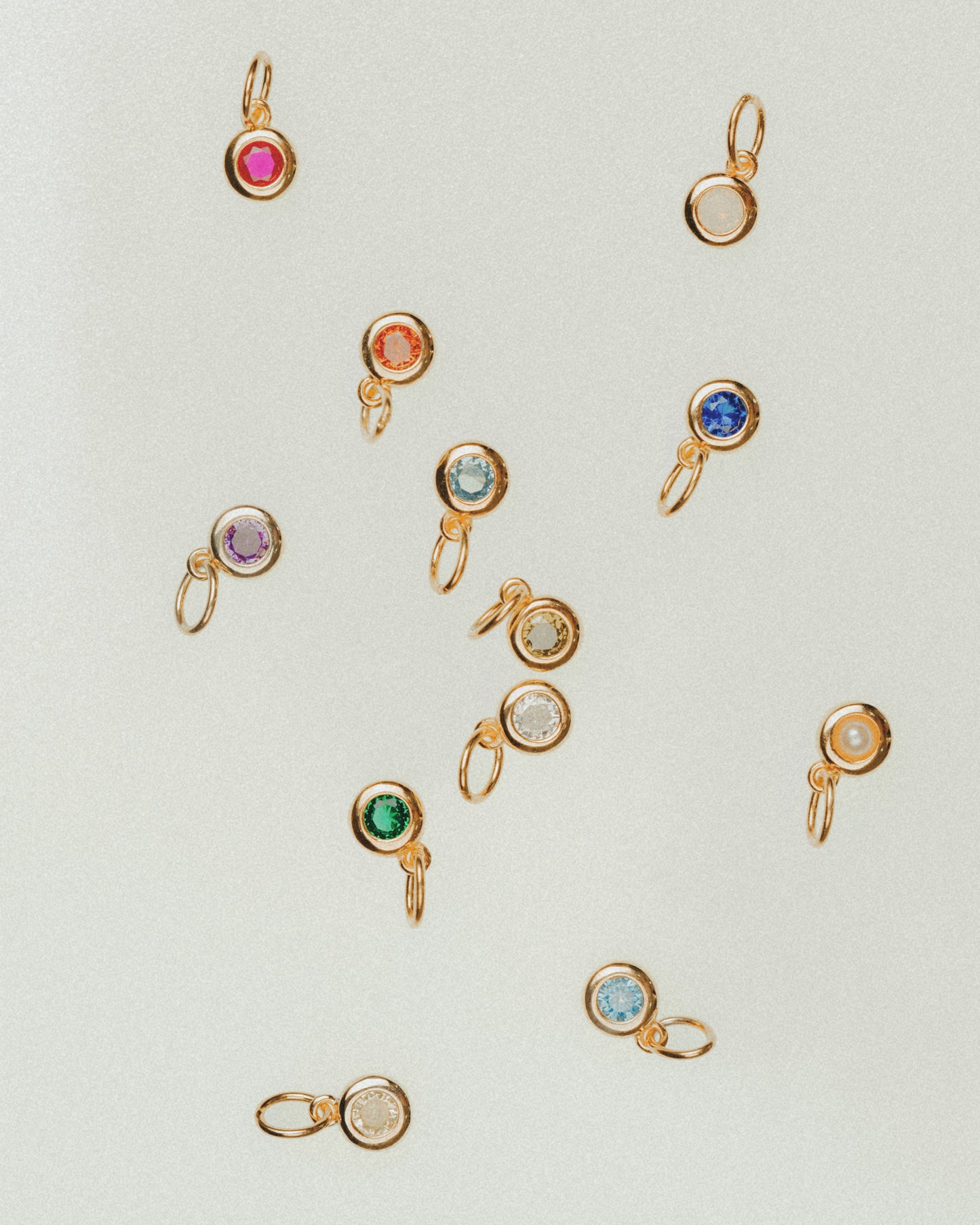 18K GOLD PLATED BIRTHSTONE PENDANTS