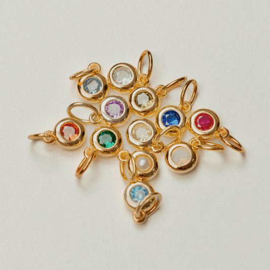 18K GOLD PLATED BIRTHSTONE PENDANTS